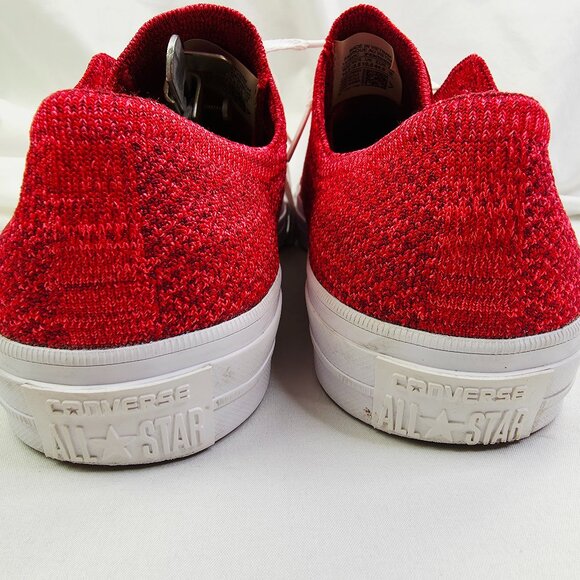 Converse With Lunarlon Size 10.5 Mens Or 12.5 Womens Red Low Fashion Sneakers - Picture 8 of 12